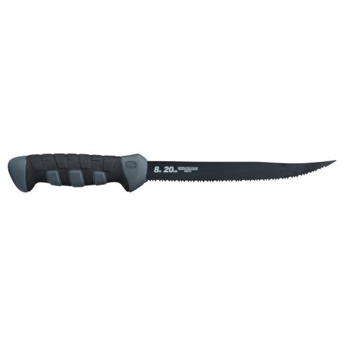 Penn Fillet Knives 8 Serrated Edge, Black/Gray