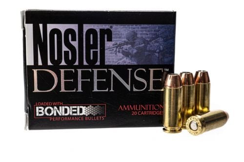 Nosler Defense Handgun Ammunition 10mm 200 gr. B JHP 20 rd.