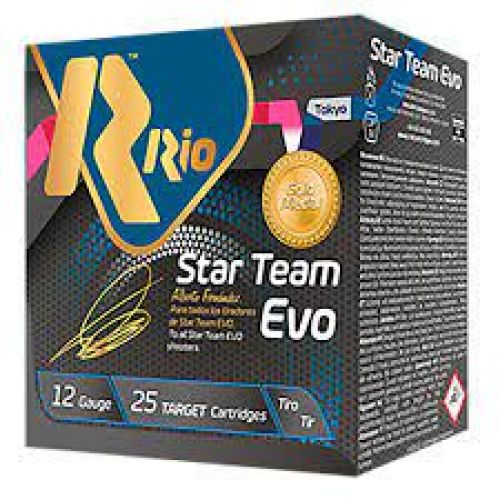 Rio Ammunition Star Team EVO, 12 Gauge, 2.75, 1 oz, #7.5 Shot, 25 Per Box