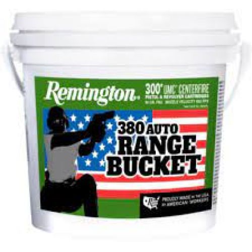 Remington Range Bucket UMC Pistol Ammo 380 ACP 95 gr. FMJ 300 rd.