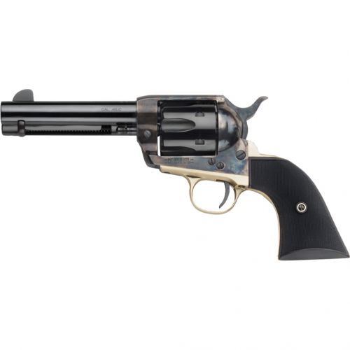 Pietta 1873 Gunfighter Revolver .45 LC 4.75 in. Checkered Black Grip