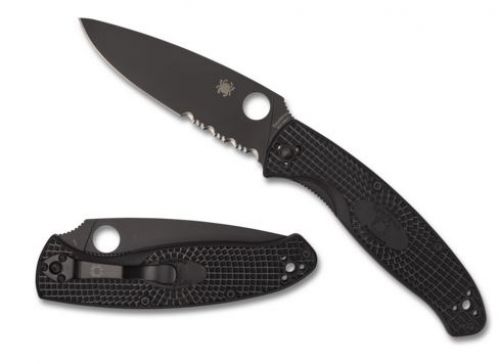 Spyderco Resilience BL/PL Black FRN