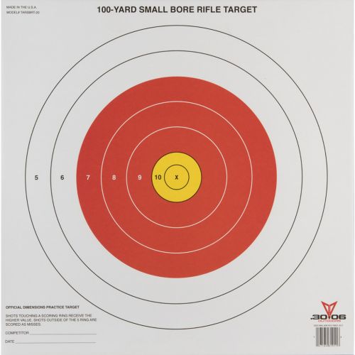 30-06 Small Bore Rifle Target 20 pk.