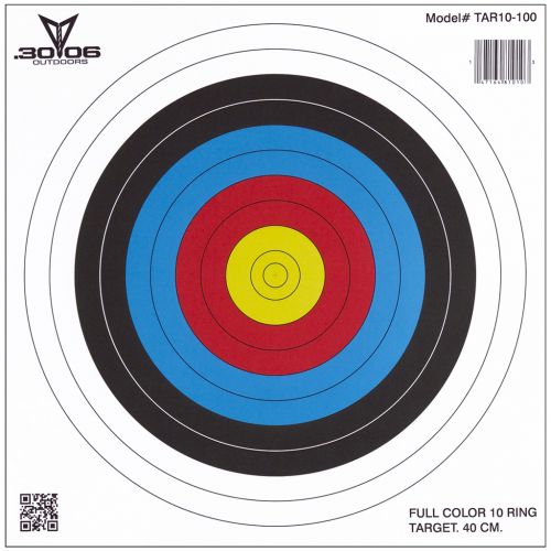 30-06 Paper Targets 40 cm 10 Ring 100 pk.