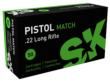 SK .22 LR PISTOL MATCH 50 ROUND AMMO