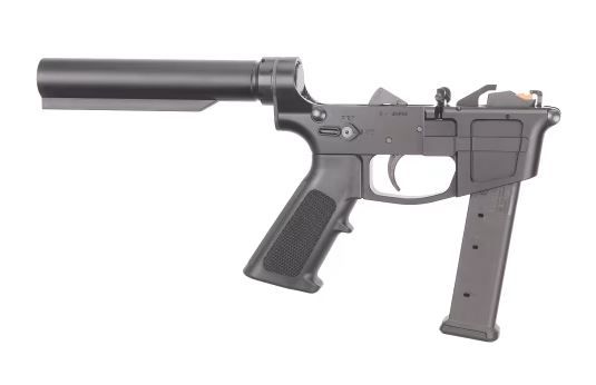 Foxtrot Mike 9MM Ambi Billet Lower, Mil Spec Tube w/ A2 Grip, 27+1