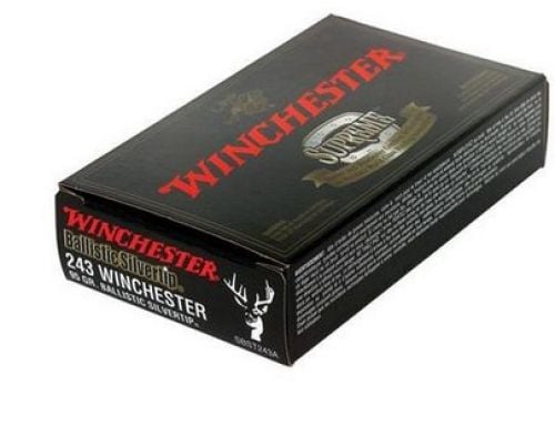 Winchester Ballistic Silvertip Rifle Ammunition .243 Win 95 gr BST 3100 fps - 20/box