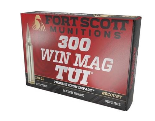 Fort Scott Munition Rifle Ammo 300 Win Mag 175 gr. TUI 20 rd.