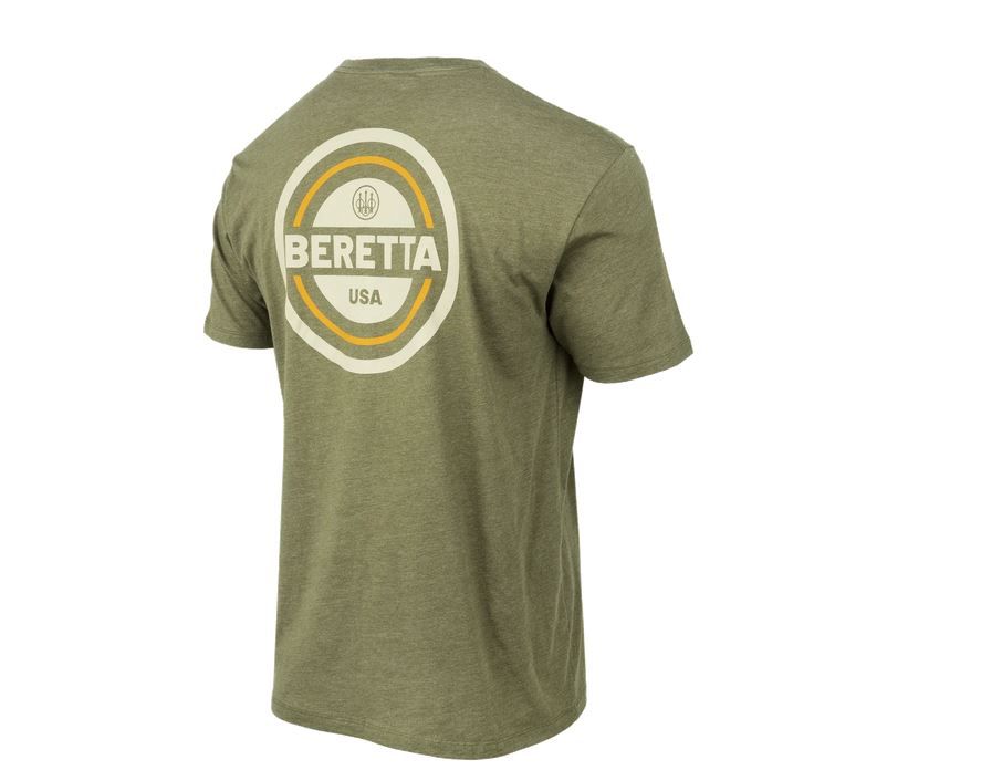 Beretta USA 2.0 Short Sleeve T-Shirt Heather Mil Green Medium
