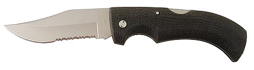 Gerber Folding Knife w/Serrated Edge Clip Point Blade & Shea