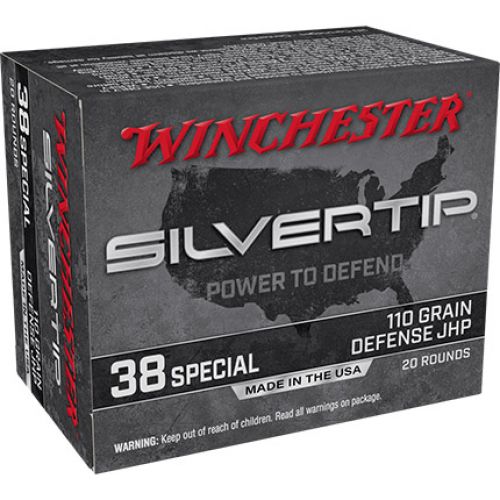 Winchester Silvertip 38 Special Ammunition 110gr 20rd