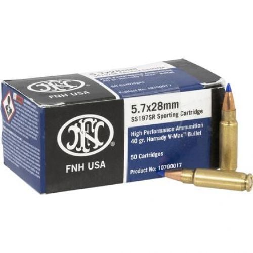 FN Handgun Ammunition 5.7x28mm 40gr V-MAX 1738 fps 50/ct