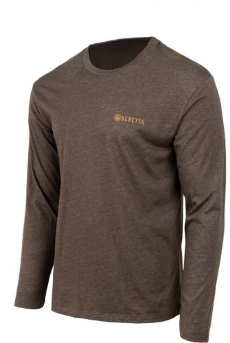 Beretta Wing Drop LS T-Shirt Brown Medium