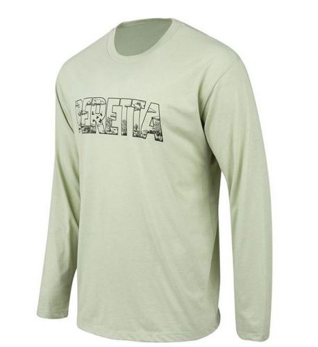 Beretta Mens Vista Camo Long Sleeve T-Shirt Sage Green Small