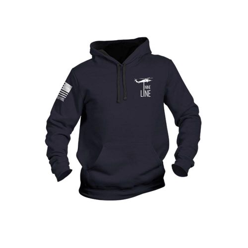 Nine Line Reread Not Rewritten Hoodie Navy Medium