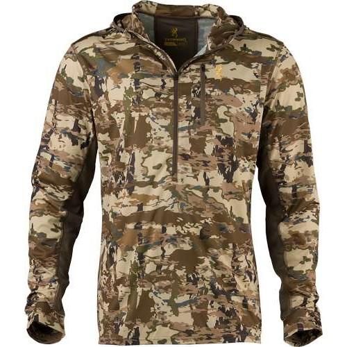 Browning Early Season Hooded Long Sleeve Shirt Auric Camo Small