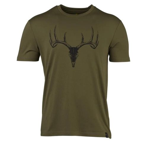 Browning Whitetail Camp Short Sleeve Shirt Green Small