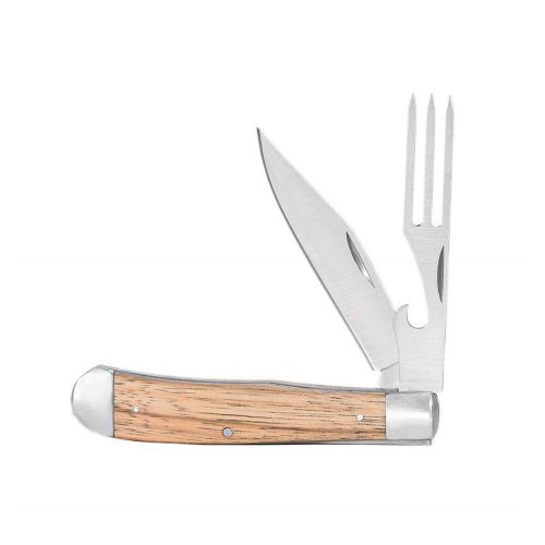 Cattleman Knife Chuckwagon Knife 3.25in Blade & Fork Blade