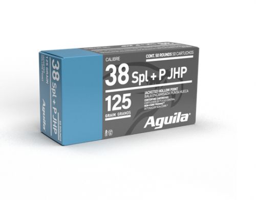 AGUILA 38 SPL JHP 125GR 50RD BOX 10 BXS PER CS