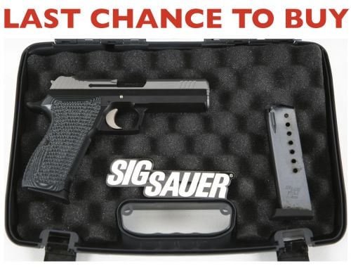 Sig Sauer P210 Carry 9mm Semi Auto Pistol 4.1 Two-Tone, Night Sights, 8+1 FINAL RUN!