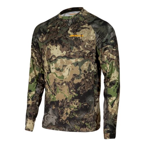 Muddy Base Layer Crew Long Sleeve Shirt Veil Canyon Hybrid Large