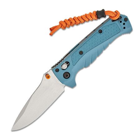 Benchmade Adira Drop Point 3.21 CPM MagnaCut Depth Blue Grivory Stonewash