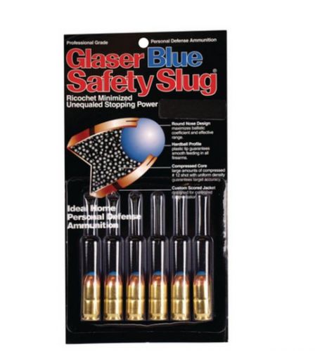 Glaser 9MM +P 80 Grain Round Nose