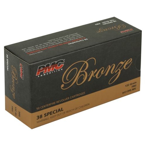 PMC Bronze  38Spl  132 Grain Full Metal Jacket 50rd box