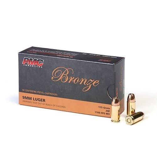 PMC 9MM 115 Grain Jacketed Hollow Point 50rd box