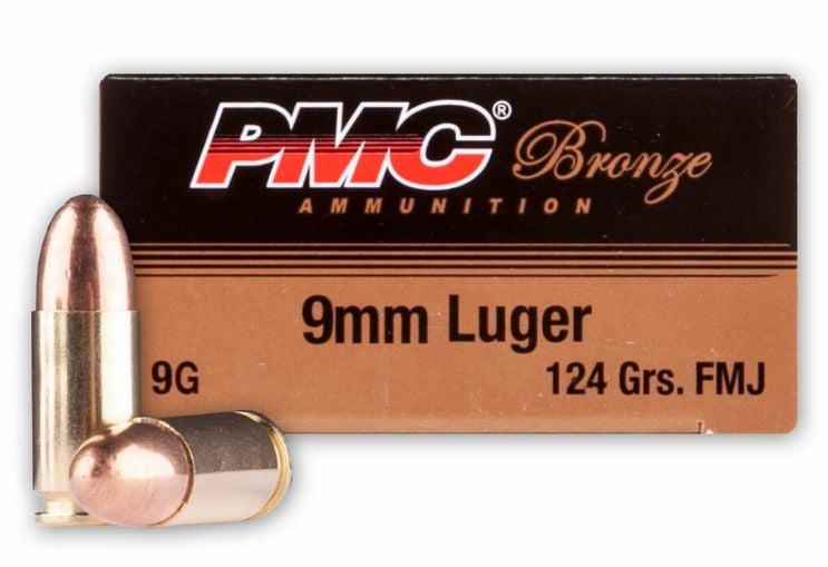 PMC 9MM Target 124 Grain Full Metal Jacket 50rd box