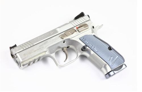 CZ SHADOW II COMPACT INDUSTRIAL SERIES 9MM PISTOL SILVER 4 2-15RD MAGS