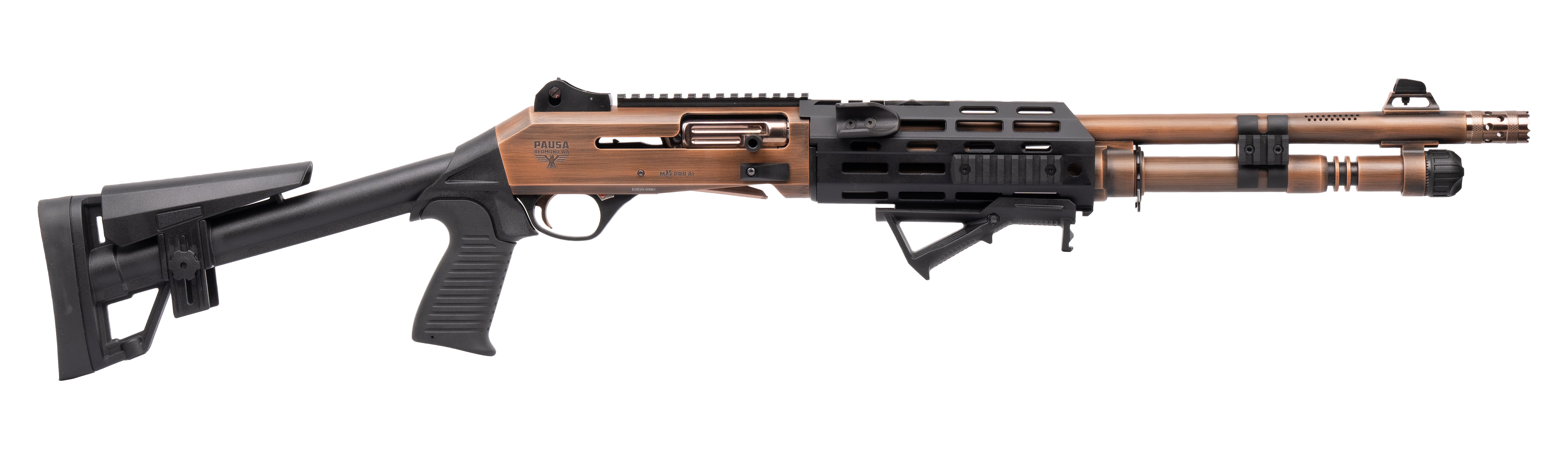 PANZER ARMS M4 PRO AI TACTICAL 12G 18.5" BBL, DISTRESSED COPPER/BRONZE DETAILS PANZER ARMS M4 PRO AI TACTICAL 12G 18.5" BBL, DISTRESSED COPPER/BRONZE DETAILS