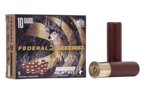 Federal Premium Vital-Shok Buckshot 10 Gauge Ammo 5 Round Box