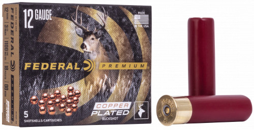 Federal P135F Premium Vital-Shok 12 ga 3.5 18-Pellets 00 Buck  5rd box