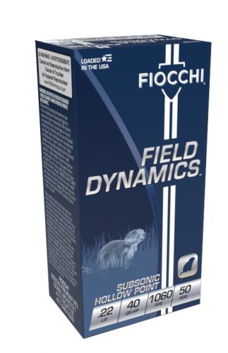 Fiocchi Pistol .22 LR SubSonic Hollow Point 40 GR 50