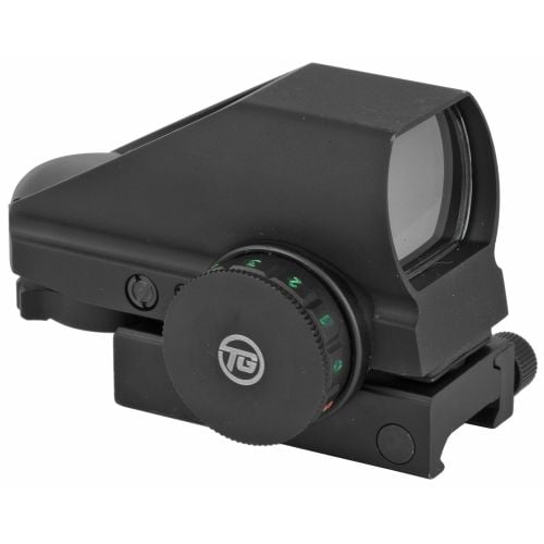 Truglo Tru-Brite Multi-Reticle Dual Color, Open Red Dot Sight, 24mmx34mm Window, Multi-Reticle Black Clamshell