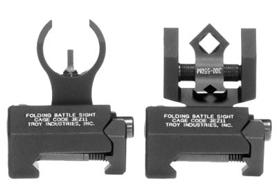 Troy BattleSight Micro Set M4 Front, Dioptic Rear AR 15 Sights
