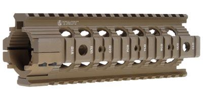 Troy Ind MRFC7FT00 Battle Rail Rifle 6005A-T6 Aluminum FDE