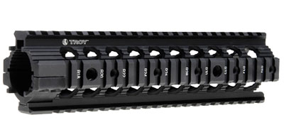 Troy Ind MRFM9BT00 Battle Rail Rifle 6005A-T6 Aluminum Black