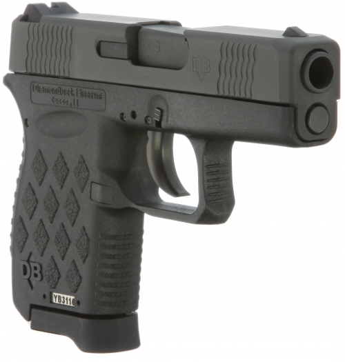 Diamondback DB9NS Micro-Compact DAO 9mm 3 6+1 NS Poly Grip/Frame Black