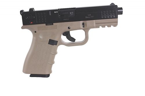 ISSC M22 Threaded .22 LR 4 10+1 Polymer Grip Desert Tan
