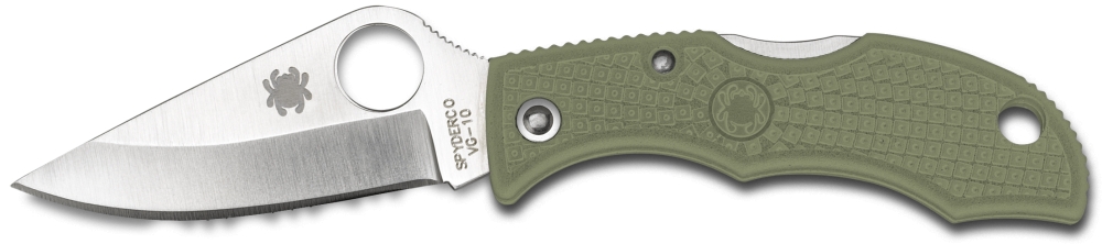 Spyderco Lady Bug Folder VG-10 Clip Point Blade FRN