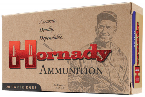 Hornady Match 8mmX57 JS Boat Tail Hollow Point 196gr 20rd box