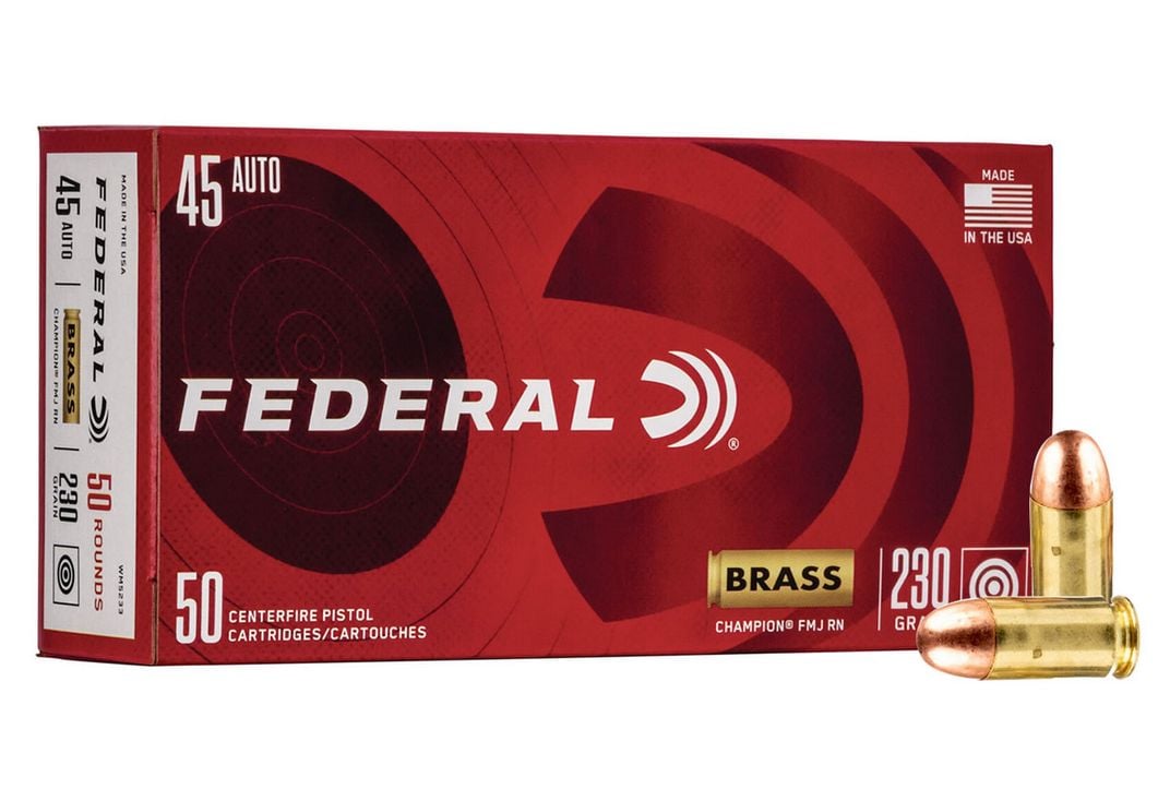 FEDERAL CHAMPION AMMO 45 ACP 230GR  FMJ 50RD BOX