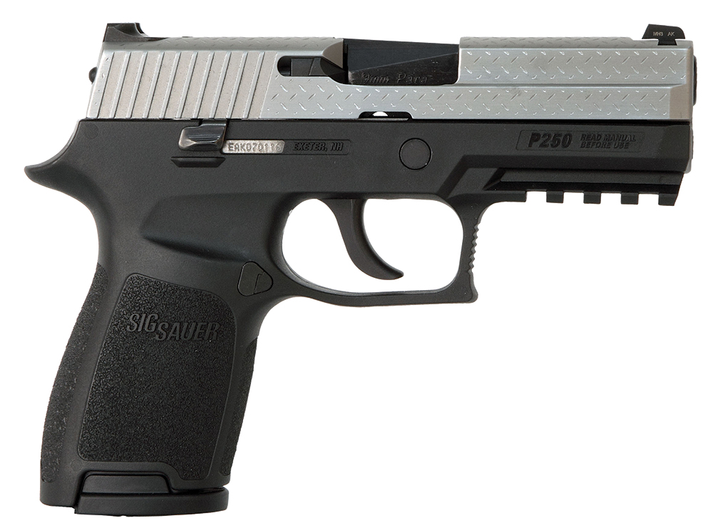 Sig Sauer 250C-9-DP P250 Diamond Plate 15+1 9mm 3.9