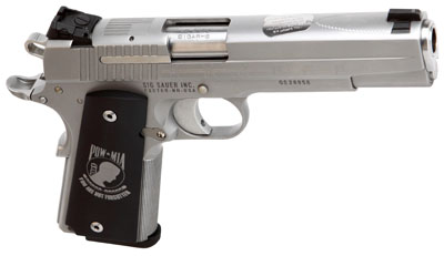 Sig Sauer 1911 POW-MIA 45 ACP 5 8+1 Hogue POW Grip Stainless