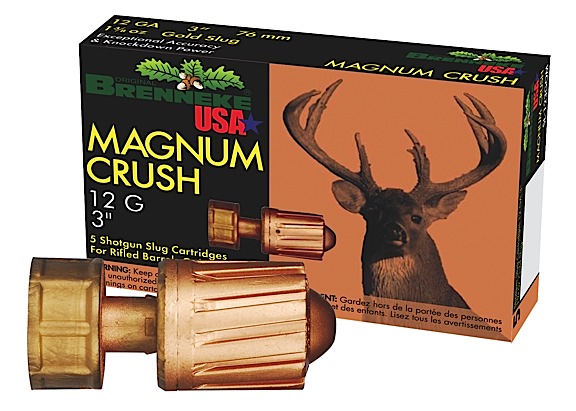 Brenneke Magnum Crush Slug 12 Gauge Ammo 5 Round Box