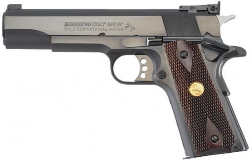 Colt O5870NM Gold Cup Series 45 ACP 5 7+1/ 8+1 Walnut Grip w/Medallion Blued