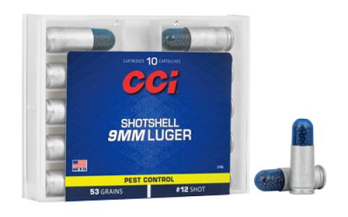 CCI Shotshell 9mm #12 Shot 1450 fps 10rd box