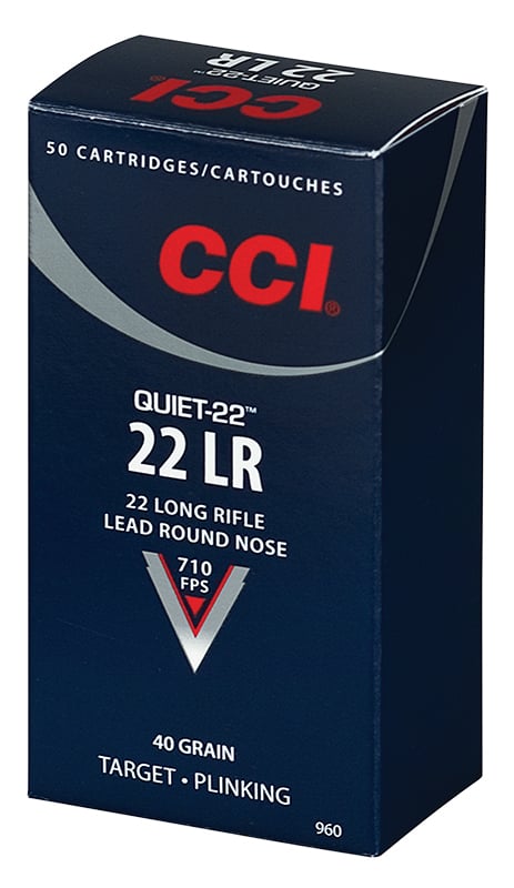 CCI Quiet-22 .22 LR  40 Grain LRN 50rd box